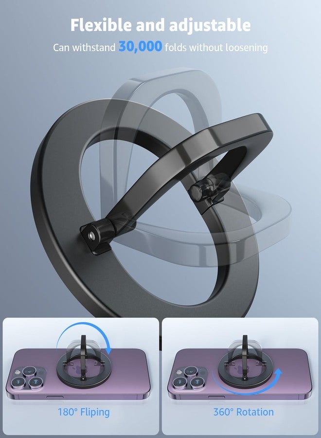 SUPERONE for MagSafe Phone Grip, Adjustable Magnetic Phone Ring Holder Removable Finger Phone Ring Kickstand Compatible with MagSafe Accessories Only for iPhone 17 & 16 & 15 & 14 & 13 & 12 Series - Image 3