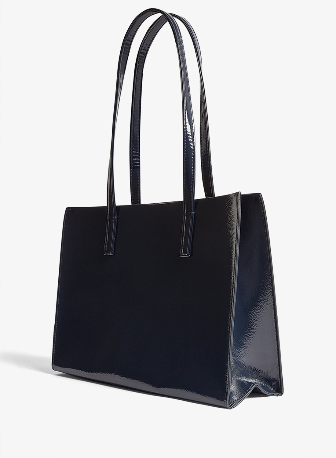 حقيبة أيقونة مطبوعة مجعدة طويلة