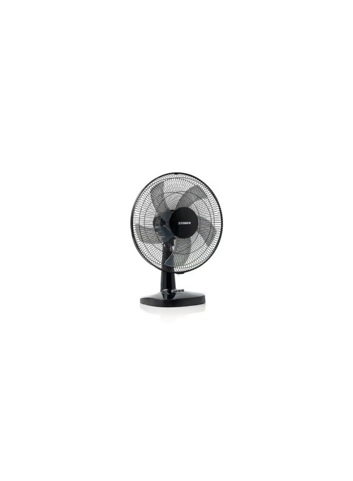 Fisher table fan, 5 blades. 3 speeds, 55 watts, black, model FFT-5B3S - Image 1
