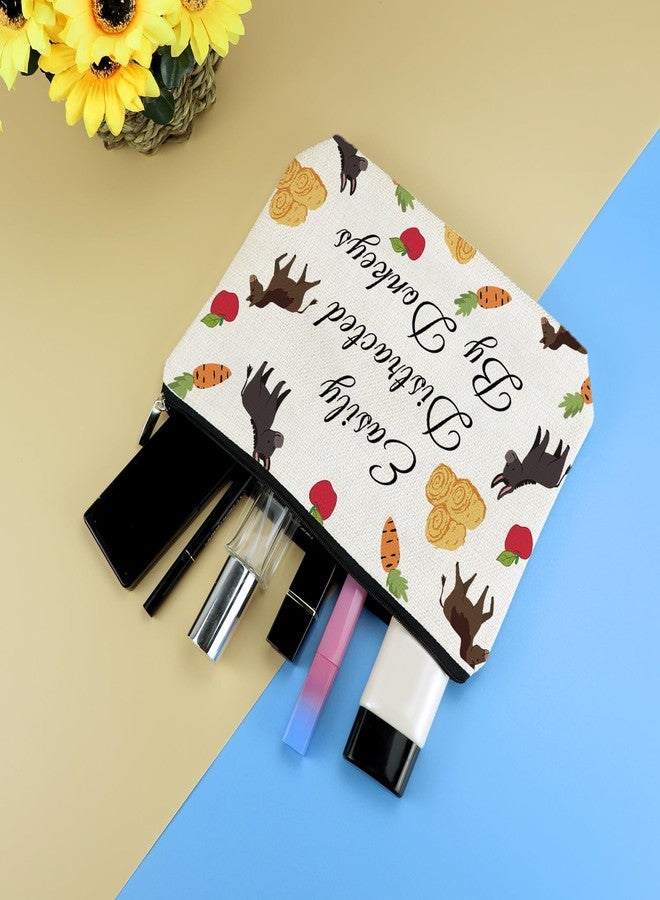 حقيبة مستحضرات تجميل بتصميم حمار، هدية مثالية للفتيات والسيدات، هدية ريفية مرحة لمحبي الحمير، مناسبة للعائلات والجيران والأصدقاء، حقائب مكياج، هدايا لمحبي الحيوانات، حقيبة سفر بسحاب لأدوات النظافة - Image 4