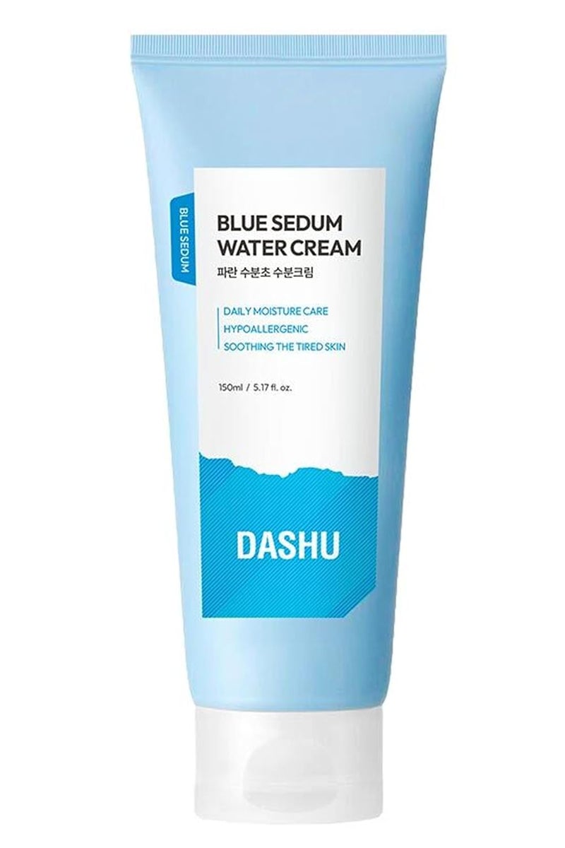 DASHU Blue Sedum Water Cream  Hydrating Face Cream Water Based Moisturizer for Face w 8 Types of Hyaluronic Acids  Lotion for Men 507 fl oz