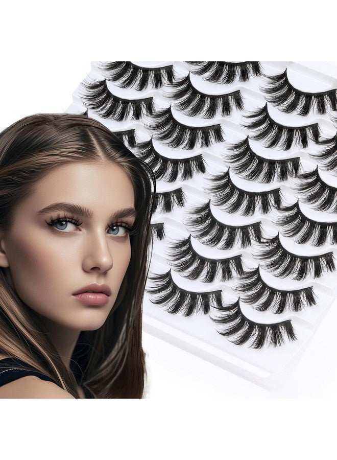 Losha Eyelashes Natural Look Faux Mink Lashes Pack Handmade Fluffy False Eyelashes 14 Pairs Eye Lashes (3D07) - Image 2