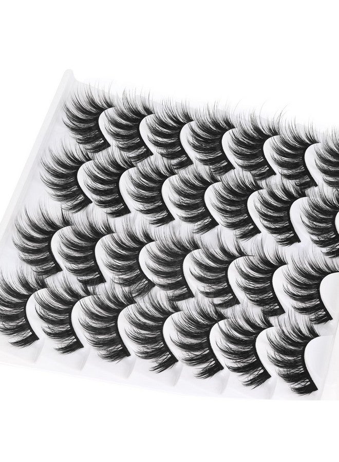 Losha Eyelashes Natural Look Faux Mink Lashes Pack Handmade Fluffy False Eyelashes 14 Pairs Eye Lashes (3D07) - Image 4