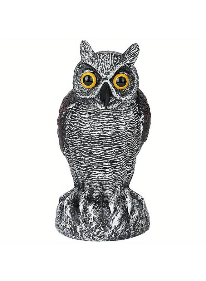 مزيفة القرن البومة الطيور مخيف الخداع، البلاستيك البومة الطيور الردعات، للفناء الحديقة في الهواء الطلق