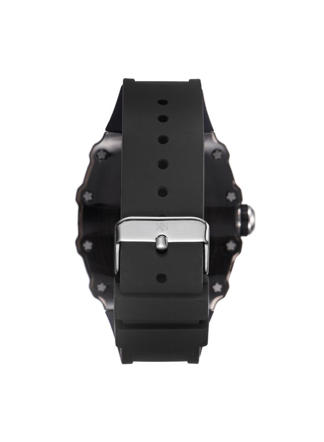 كينيث سكوت ساعة يد رجالية تناظرية بسوار سيليكون - -  مم - Image 3