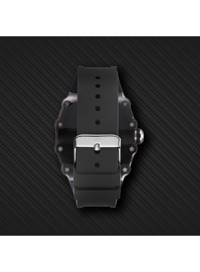 كينيث سكوت ساعة يد رجالية تناظرية بسوار سيليكون - -  مم - Image 5