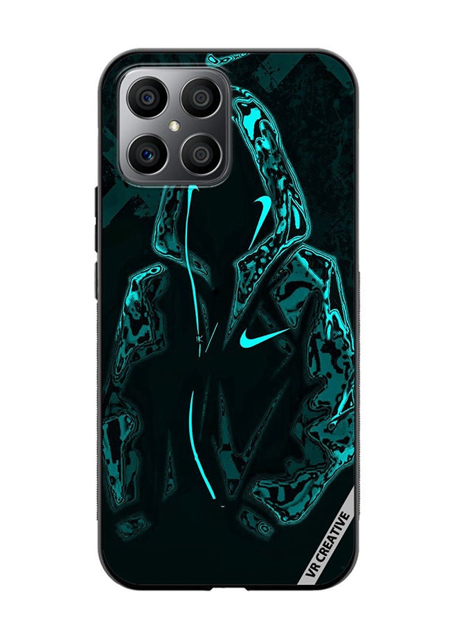 VR CREATIVE Protective Case Cover For Honor X8 Mask Guy In Green Jacket Design Multicolour