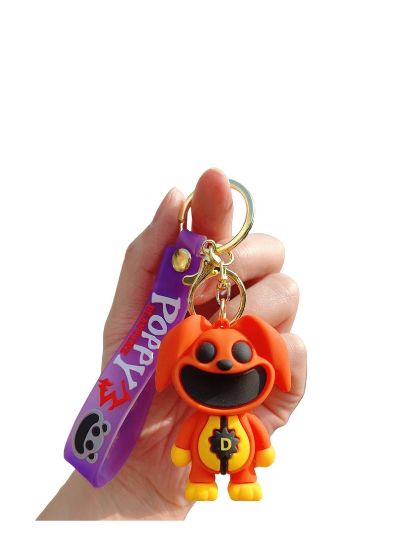 New SmilingCritters Chapter 3 CatNap Keychain,Smiling Critters Keychain,Cute CatNap Cartoon Anime SmilingCritters Keychain Toy for Game Fans Kids Birthday Gift 4pcs