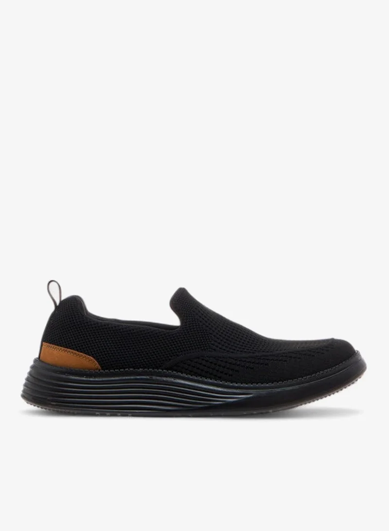 Le Confort Textured Slip-on Loafers with Pull Tab