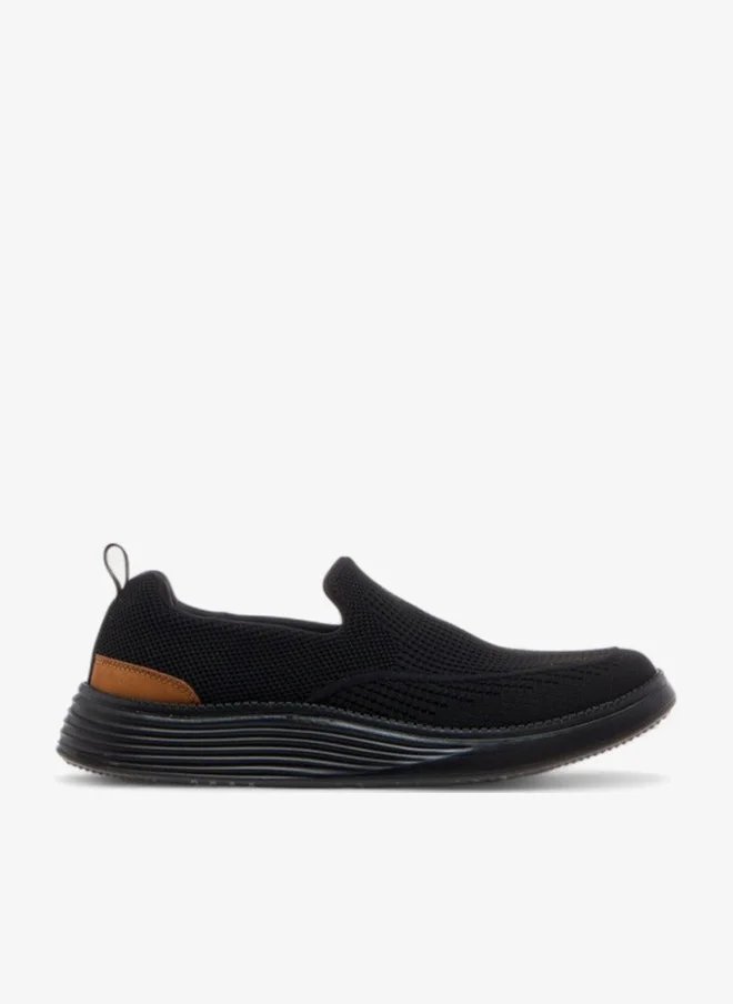 Le Confort Textured Slip-on Loafers with Pull Tab