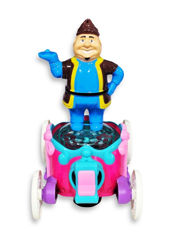 Generic Ramadan Lantern, Great Musical Action Toy for Kids, Dancing Ramadan Lantern with Cartoon Characters on Luminous Moving Classic Cart Cute Ramadan Lanterns, New Ramadan Lantern Toy for Kids, Model ZR179-16, Fat Man, Blue  - Image 1