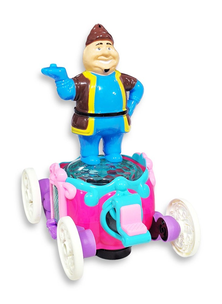 Generic Ramadan Lantern, Great Musical Action Toy for Kids, Dancing Ramadan Lantern with Cartoon Characters on Luminous Moving Classic Cart Cute Ramadan Lanterns, New Ramadan Lantern Toy for Kids, Model ZR179-16, Fat Man, Blue  - Image 3