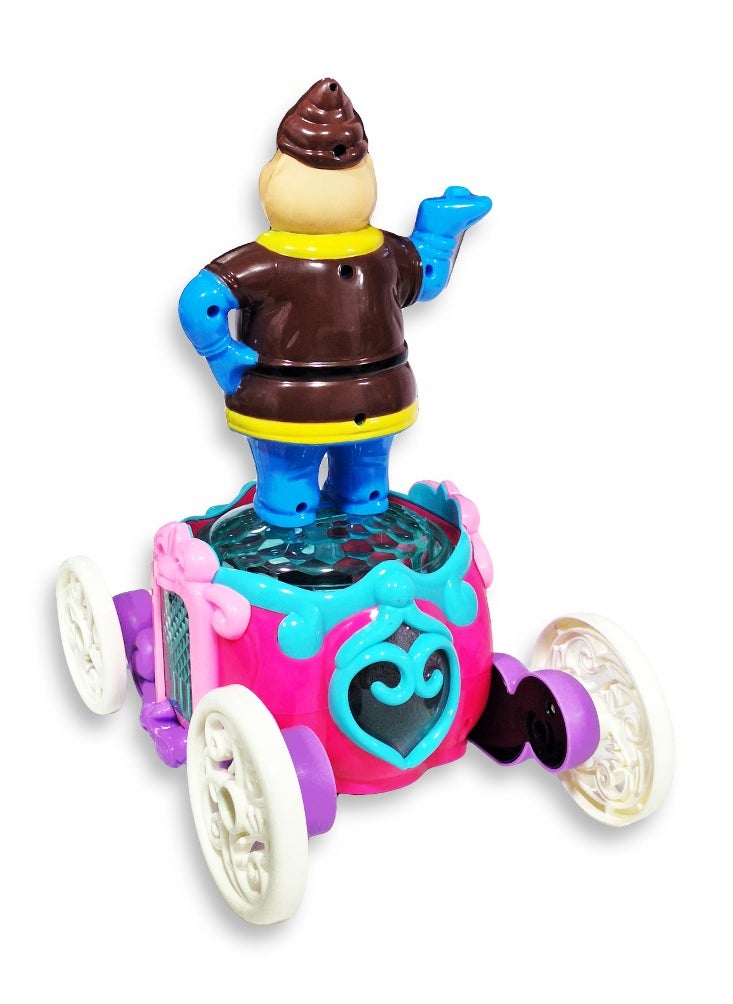Generic Ramadan Lantern, Great Musical Action Toy for Kids, Dancing Ramadan Lantern with Cartoon Characters on Luminous Moving Classic Cart Cute Ramadan Lanterns, New Ramadan Lantern Toy for Kids, Model ZR179-16, Fat Man, Blue  - Image 4