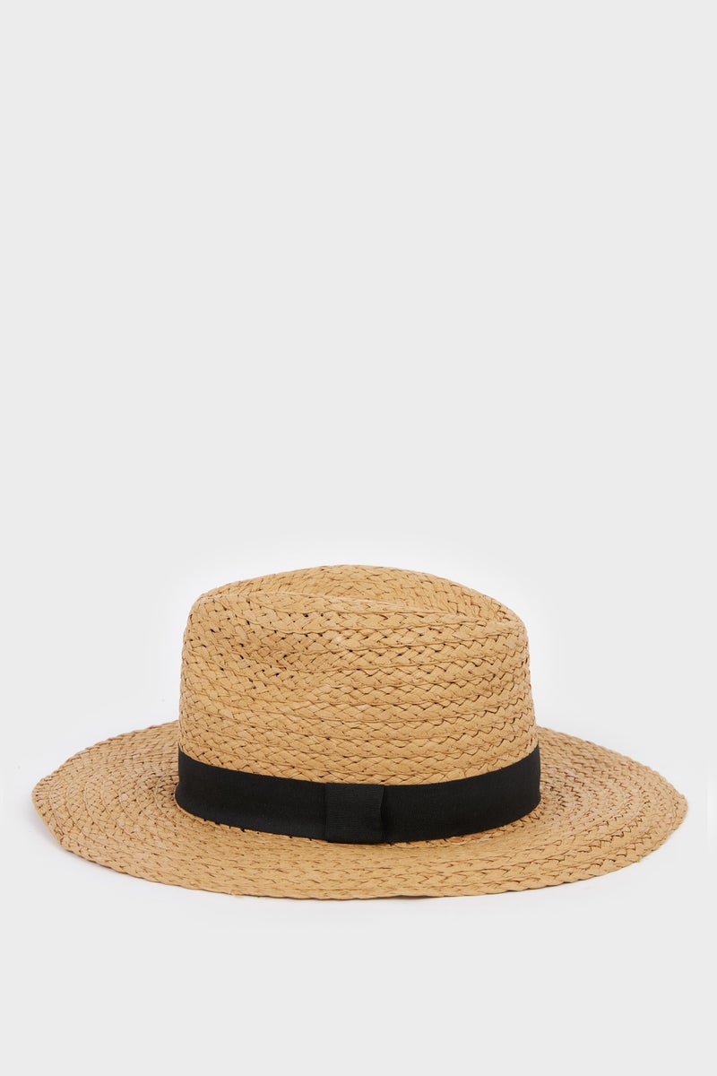 DeFacto Beige Man Man Straw Hat Casual - Image 3