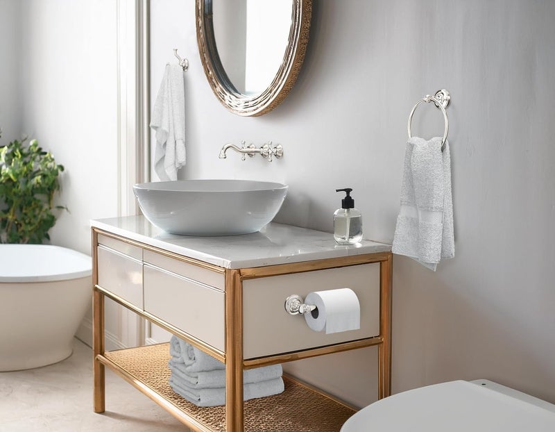 Gatco 4123AZ Tavern Tissue Holder Polished NickelWall Mounted Euro Style Toilet Tissue Holder 713 W - Image 2