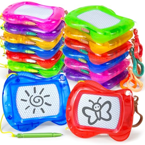 Hymaz 36 Pack Mini Magnetic Drawing Board for Kids Backpack Keychain Clip Drawing Boards Goodie Bags Stuffers Erasable Doodle Sketch Writing Pad for Boys Girls Classroom Reward Birthday Party Favor Gifts - Image 1