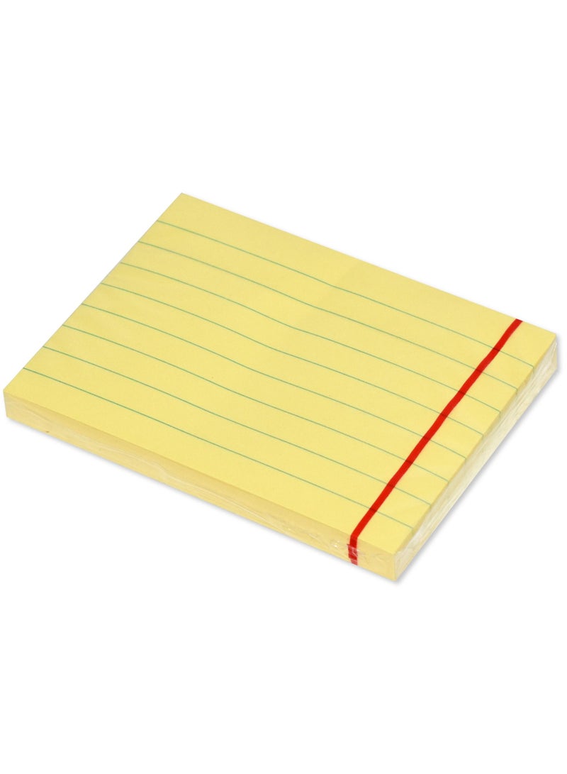 FIS Sticky Note Pad, 3X4 inches, Pack of 12, Ruled Pastel Yellow -FSPO3X4RPYL - Image 3