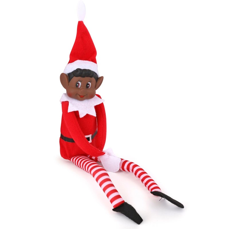 Elves Behavin Badly Christmas Elf Behaving Badly Plush Toy Novelty Long Bendy Naughty Boy Christmas Elves Doll 12 Inches Black Elf - Image 2
