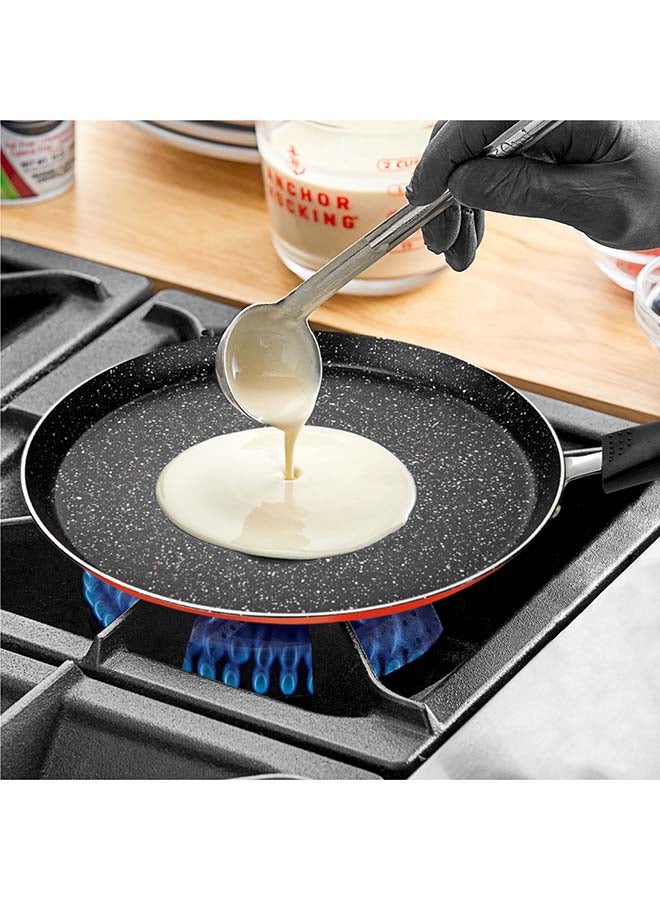 Rk Non Stick Crepe Pan, Granite Coating Pan,Suitable For Dosa, Crepes, Roti, Omellete,Paratha, Pancakes ,Pfoa Free,Red,30 Cm - Image 3