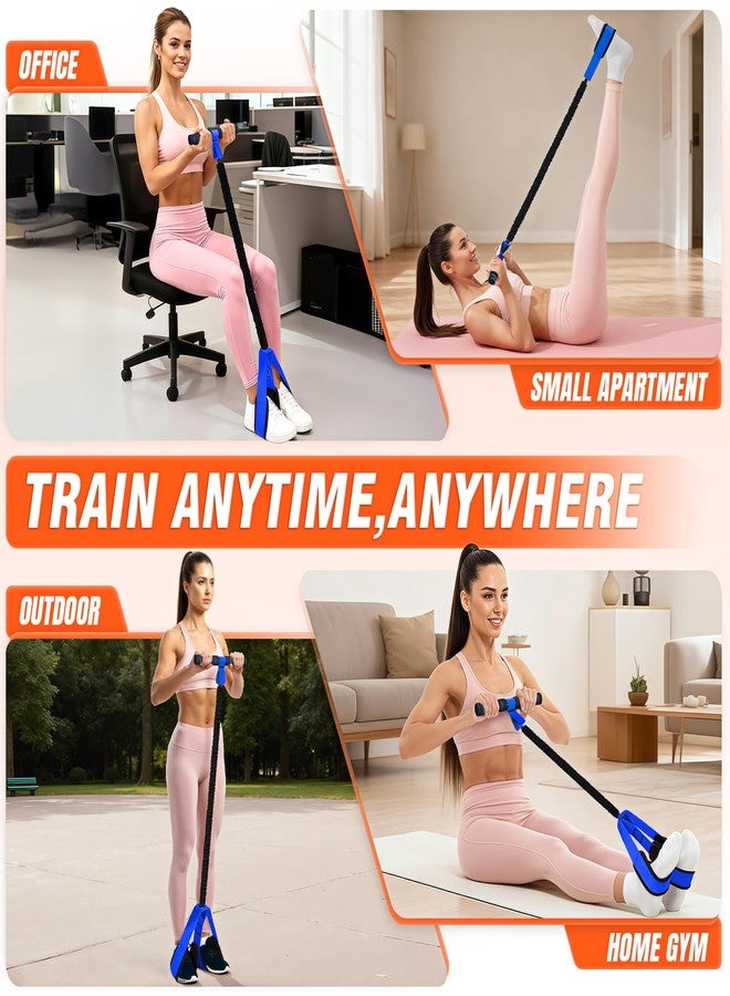 UZTUGG Resistance Bands with Handle 95lbs, Upgrade Men Exercise Bands for Full Body Training, Core, ABS, Legs, Glutes, Arms, Pilates, Physical Therapy, Strength, Pedal Resistance Band for Home Workout - Image 5
