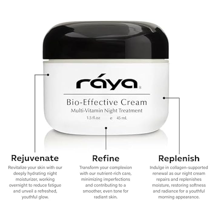 Raya SPA Bio-Effective Night Cream | Deep Recovery Anti-Aging Facial Moisturizer | Firming & Wrinkle Repair | Overnight Face Care for Tone Reviving & Beauty Sleep | Non-Oily Renewing Cream - Image 3
