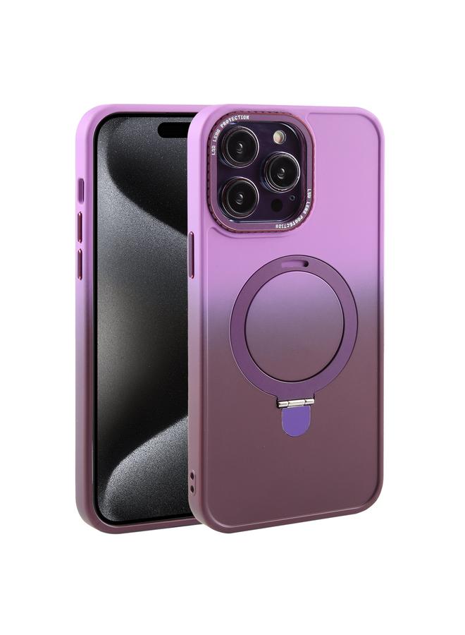 S-TOP Case For iPhone 15 Pro Max Gradient MagSafe Holder Liquid TPU Hybrid PC Phone Case - Image 1