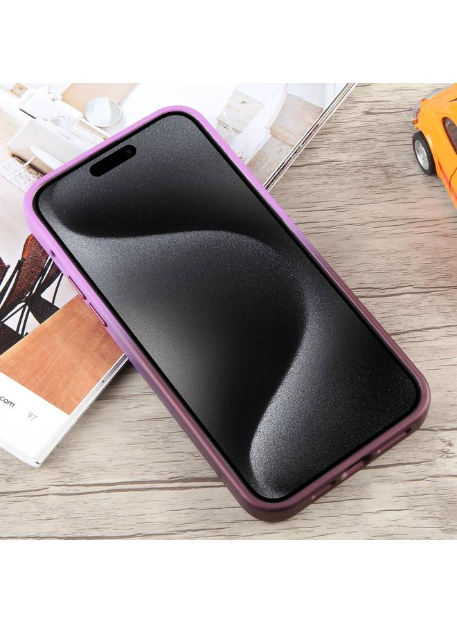 S-TOP Case For iPhone 15 Pro Max Gradient MagSafe Holder Liquid TPU Hybrid PC Phone Case - Image 3