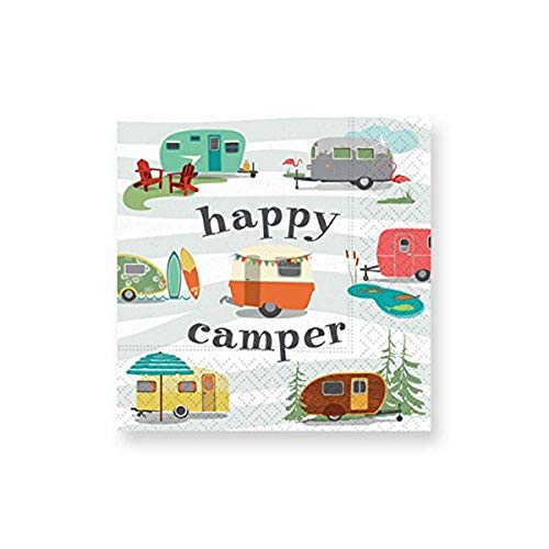 Design Design Happy Camper Cocktail Napkins, Multicolor - Image 4