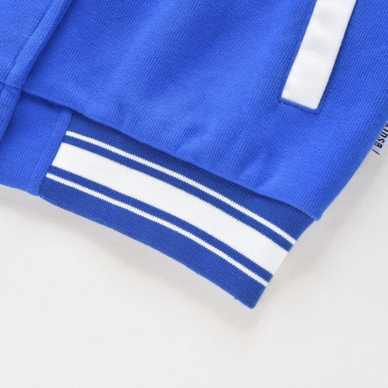 Children'S Baseball Suit Coat Korean Loose Casual Jacket Top School Uniform Class Uniform Printed Logo - Image 5