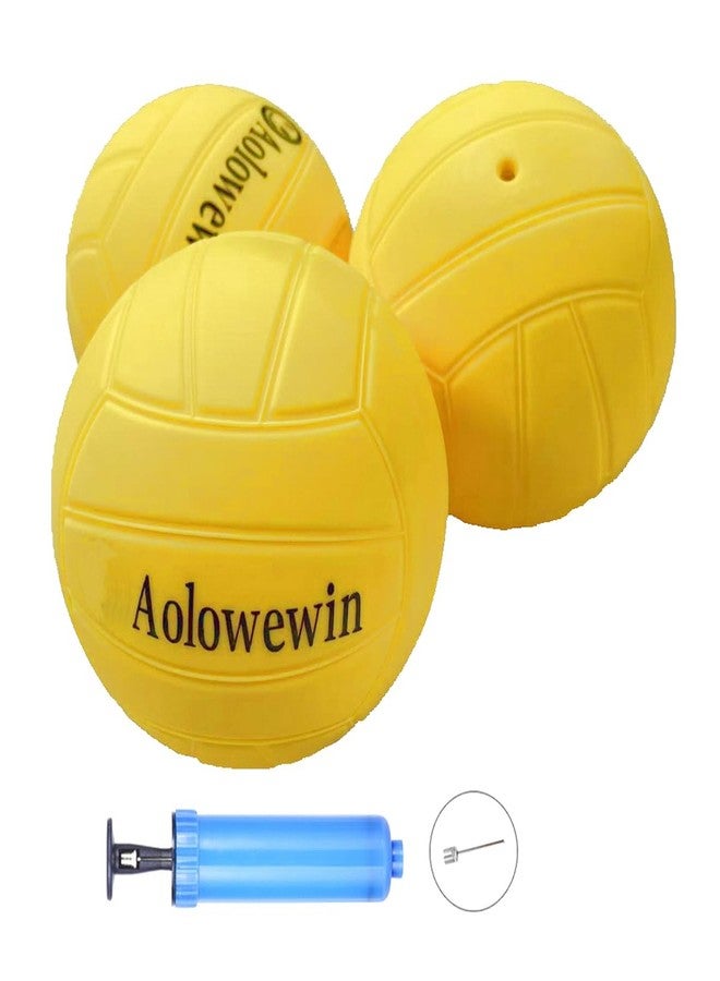 Aolowewin Spike Replacement Balls for All Roundnet Game Sport, 3.5-inch Soft Bouncing Balls, Spike Roundnet Game Balls (3X Balls with Pump) - Image 1