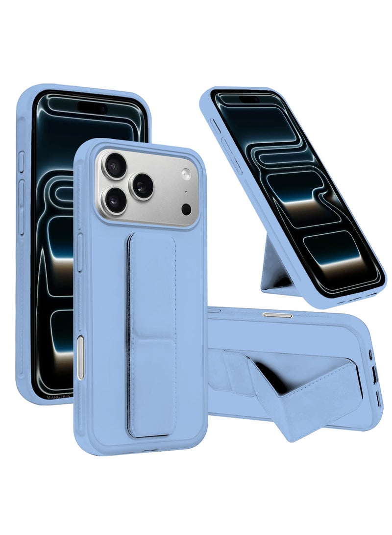 CATANES 3 Packs Premium PU Leather Case for iPhone 17 Pro with Stand Function Shockproof and Anti Scratch Finger Grip with Two Privacy Screen Protector - Image 2