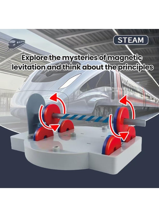 HALAMODO مجموعة العلوم المغناطيسية 12 في 1 | لعبة STEM فيزياء للأطفال | مجموعة تجارب العلوم المغناطيسية | لعبة عائمة متقدمة | 12 نشاط مغناطيسي (بوصلة / عرض الطفو) | لعبة تعليمية للأعمار 8+ | مكونات متينة عالية الجودة | تشمل سيارة مغناطيسية / لعبة صيد | تصميم سهل وآمن - Image 2