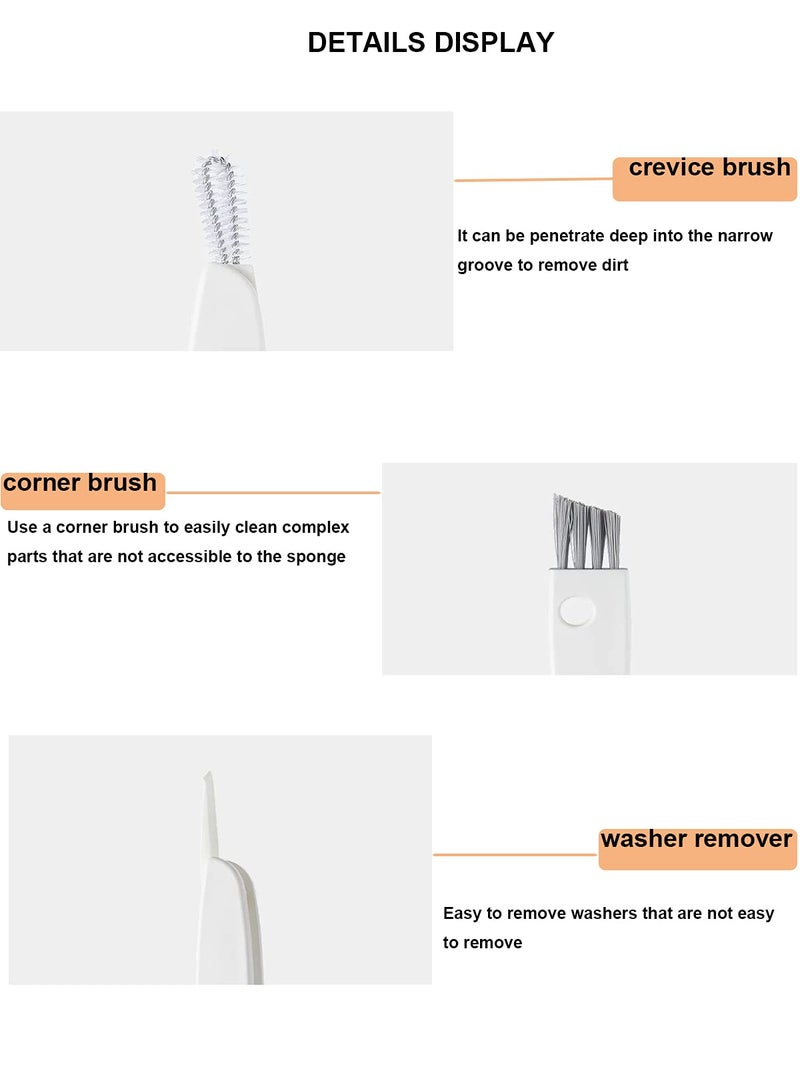 BSMstone Tiny Cleaning Brush-Mini Multi-Functional Crevice Cleaning Brush, Water Bottle Cleaning Tools for Bottle Cup,Nursing Bottle Cup-1 Pack (Black)â€¦ - Image 3