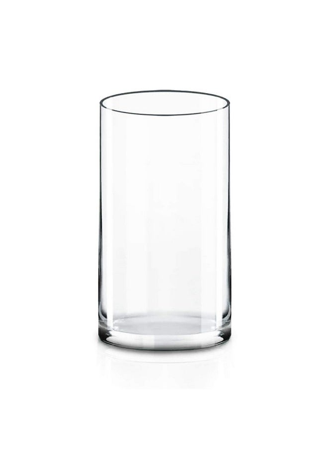CYS EXCEL CYS Excel Glass Cylinder Vase (H:10" D:5") | Multiple Size Choices Glass Flower Vase Centerpieces | Hurricane Floating Candle Holder Vase  - Image 1