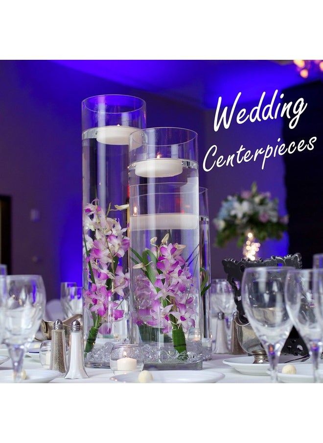 CYS EXCEL CYS Excel Glass Cylinder Vase (H:10" D:5") | Multiple Size Choices Glass Flower Vase Centerpieces | Hurricane Floating Candle Holder Vase  - Image 5