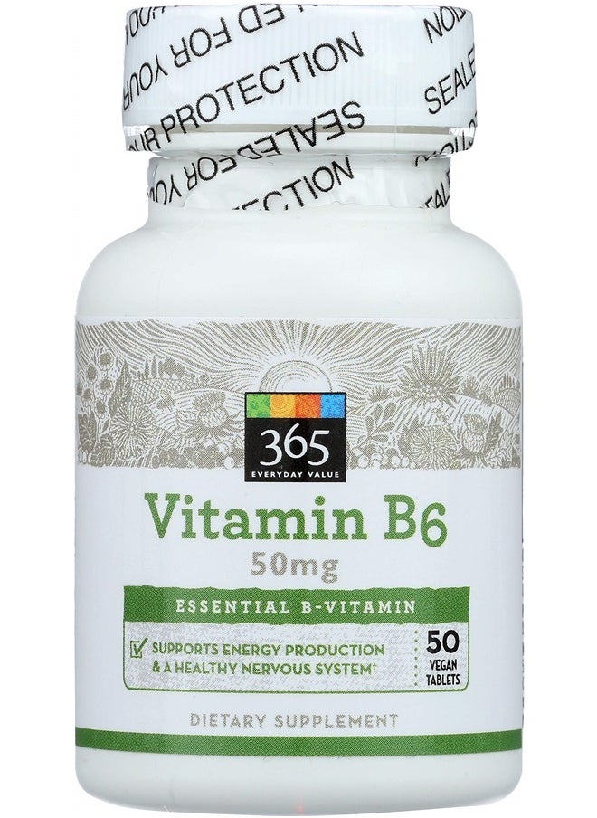 , Vitamin B6 50mg, 50 ct - pzsku/Z567C9EDF88DE41C45217Z/45/_/1715609350/08f4f56b-9ad1-4927-8389-13da16224add