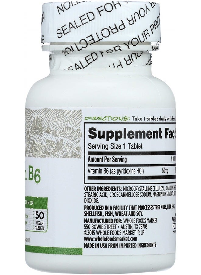 365 Everyday Value , Vitamin B6 50mg, 50 ct  - Image 3
