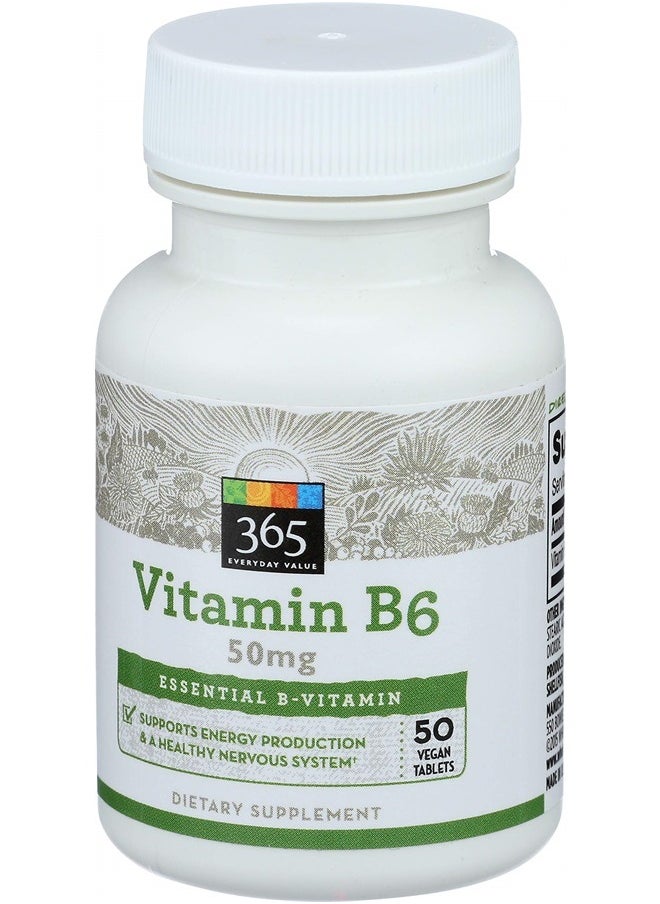 365 Everyday Value , Vitamin B6 50mg, 50 ct  - Image 2
