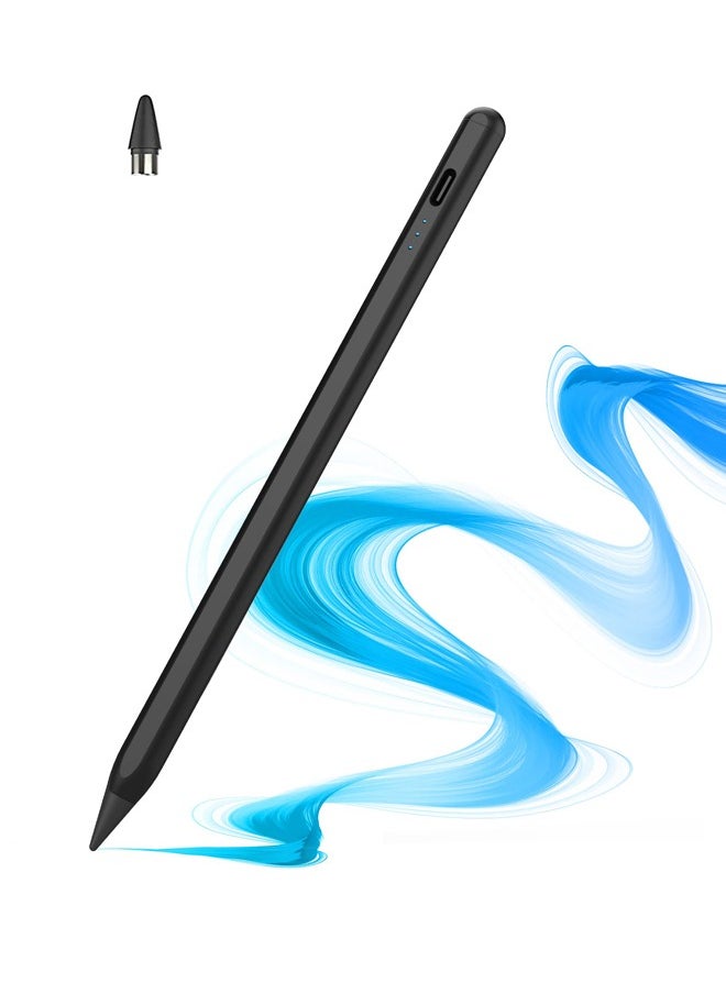 Generic Tip Magnetic iPad Pencil Stylus Pen for iPad/Pro/Air/Mini/iPhone/Samsung/Android and Other Smartphone Device-Black  - Image 1