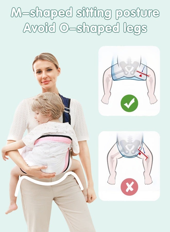 Baby Sling Carrier, Adjustable Ergonomic Baby Carrier with Breathable Mesh - Green - Image 5