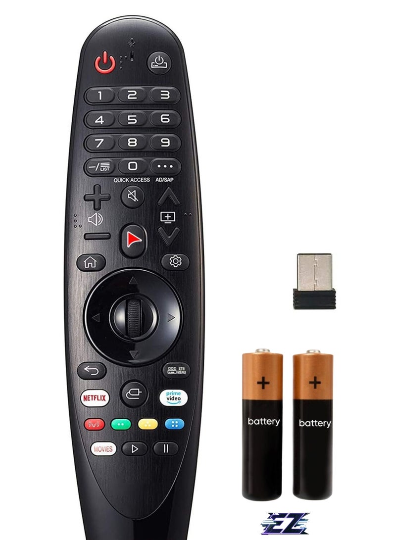 ELTRAZONE New Replacement Remote Control AM-HR600 for LG Magic Smart TV - 2.4GHz Universal Wireless Remote Control Suitable for All LG Smart TVs AN-MR19BA AN-MR18BA AN-MR650A with battery - Image 1