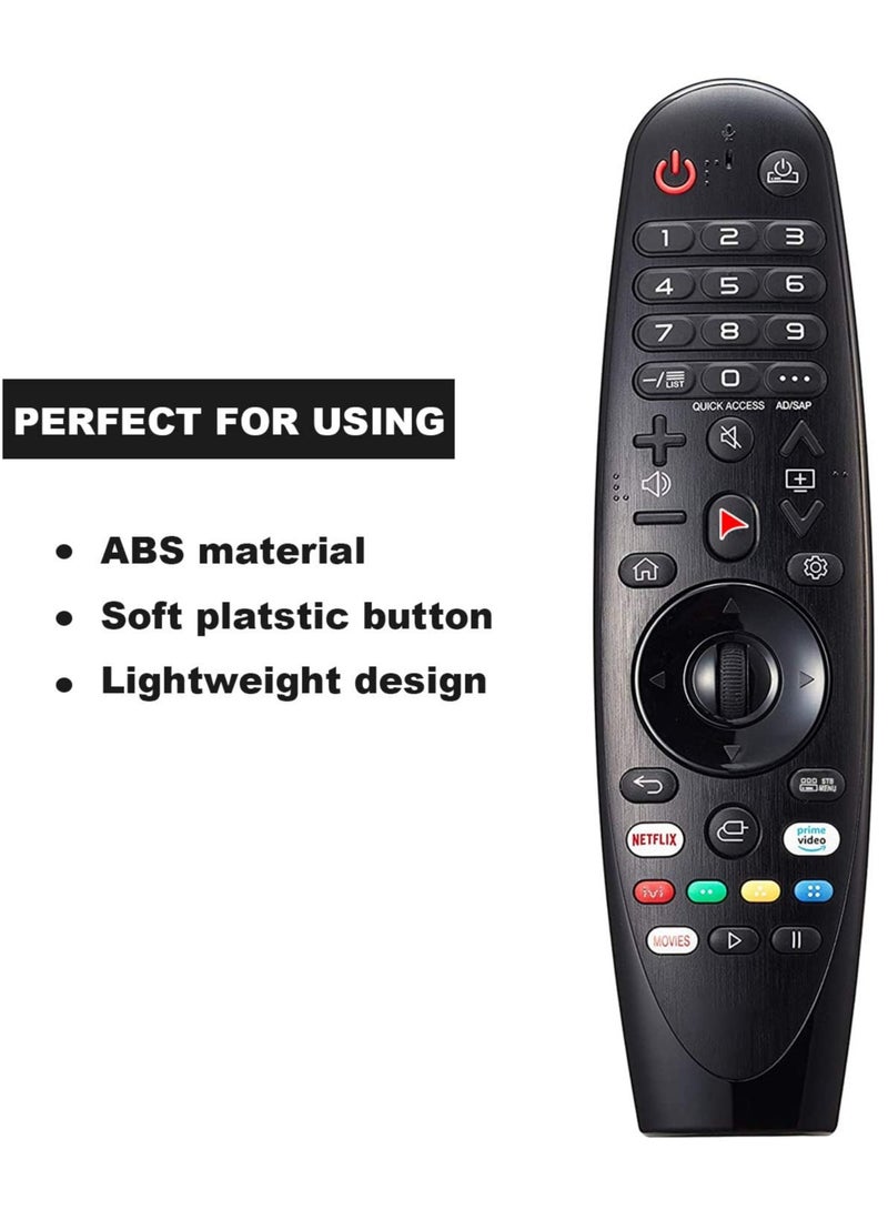 ELTRAZONE New Replacement Remote Control AM-HR600 for LG Magic Smart TV - 2.4GHz Universal Wireless Remote Control Suitable for All LG Smart TVs AN-MR19BA AN-MR18BA AN-MR650A with battery - Image 4