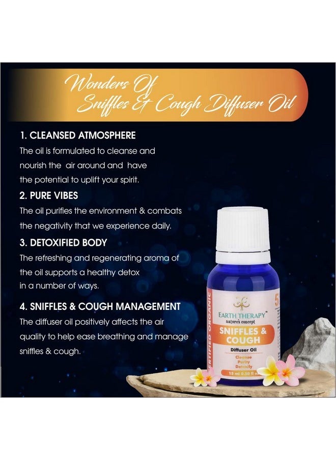 EARTH THERAPY - Organic Essential Oil 15Ml Aroma Diffuser Oil - Pure Natural Remedy Cleanse, Purity, Detoxify. - Image 1