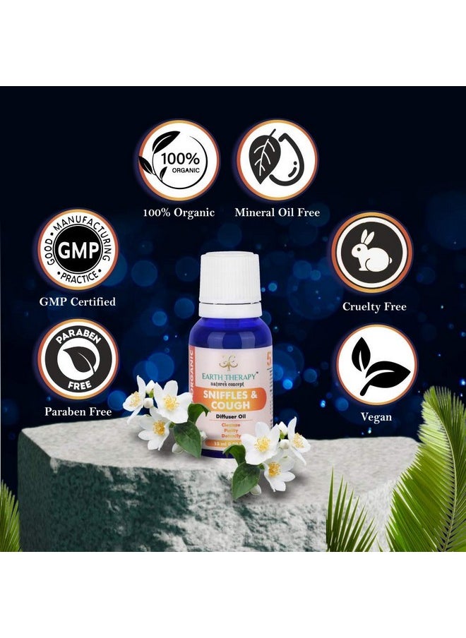 EARTH THERAPY - Organic Essential Oil 15Ml Aroma Diffuser Oil - Pure Natural Remedy Cleanse, Purity, Detoxify. - Image 1