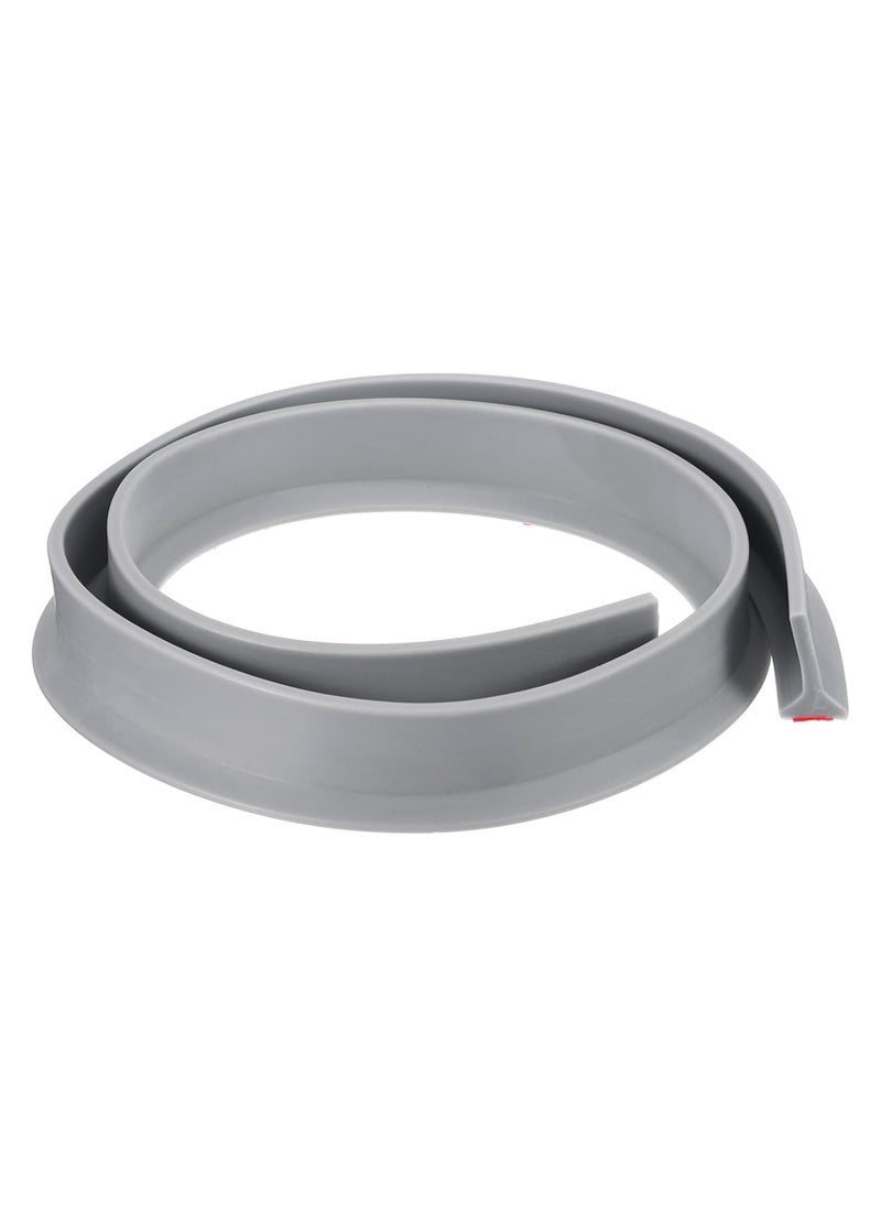 Oasisgalore Collapsible Shower Water Barrier, L-Shaped Splash Guard for Bathroom and Kitchen (Gray)  - Image 1
