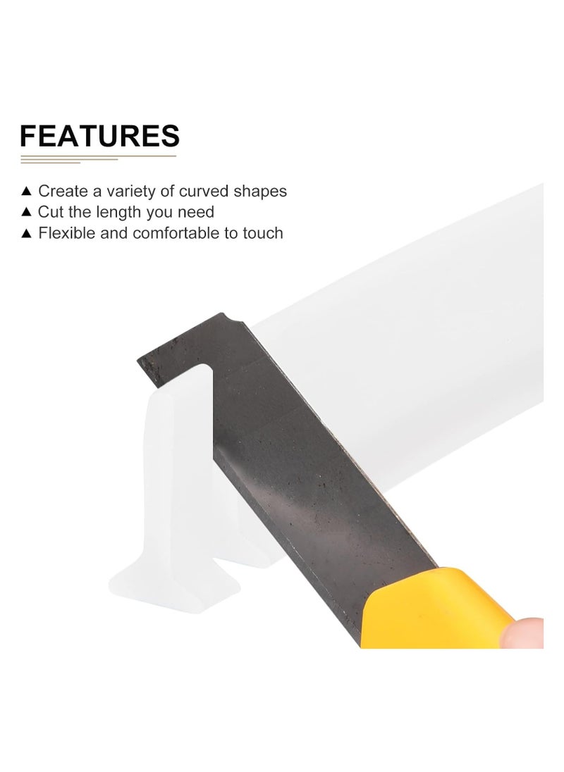 Oasisgalore Collapsible Shower Water Barrier, L-Shaped Splash Guard for Bathroom and Kitchen (Gray)  - Image 3