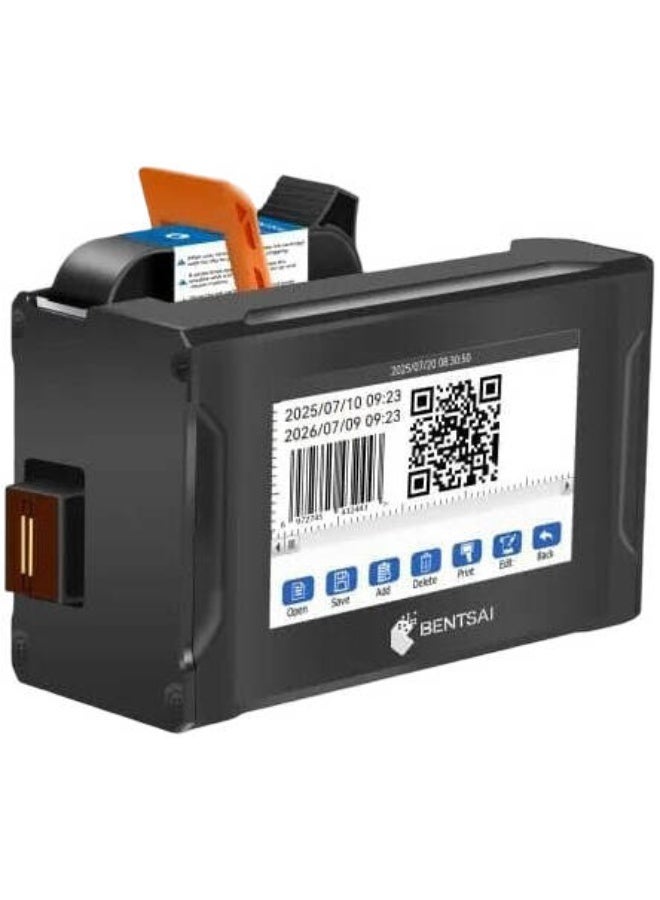 بنتساي BENTSAI E61P Thermal Inkjet Coding Printer with 4.3-Inch Touch Screen, Auto Conveyor Coding, Rotating Bracket - Image 1