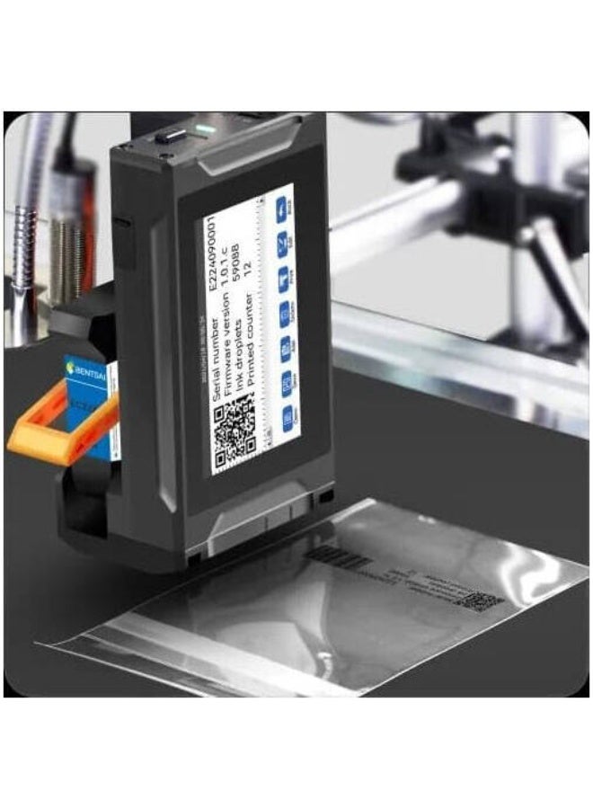 بنتساي BENTSAI E61P Thermal Inkjet Coding Printer with 4.3-Inch Touch Screen, Auto Conveyor Coding, Rotating Bracket - Image 2
