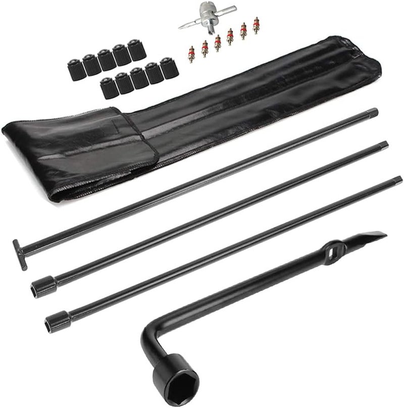 Dr.Roc Compatible with Spare Tire Tool Kit with Spare Tire Jack Handle and Wheel Lug Wrench 2005-2019 Nissan Frontier Titan Pathfinder 2005-2015 Amanda Xterra and Infiniti 2013-2020 Select Models - Image 1