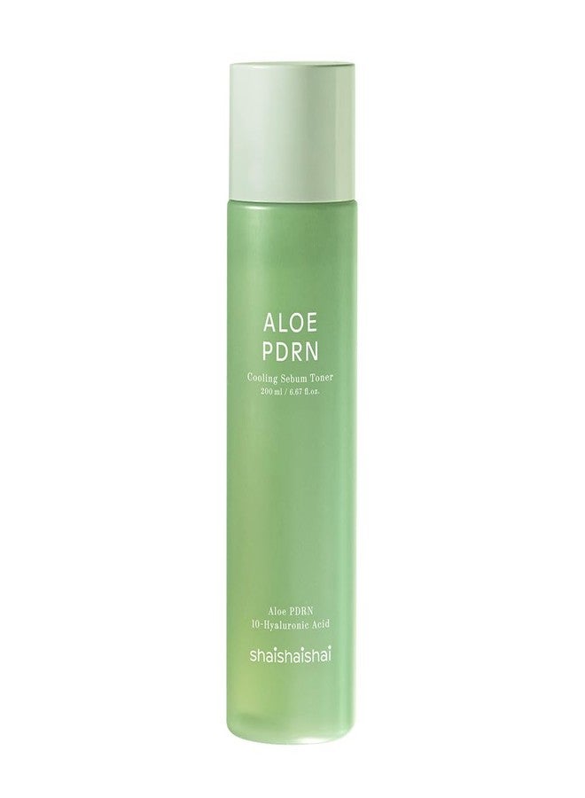 shaishaishai Aloe PDRN Cooling Sebum Toner | Oil Control & Pore Refining Toner for Oily and Dehydrated Skin | Green Tea Water 20,000ppm & Witch Hazel for Fresh Hydration | Korean Skin Care, 6.67 Fl Oz